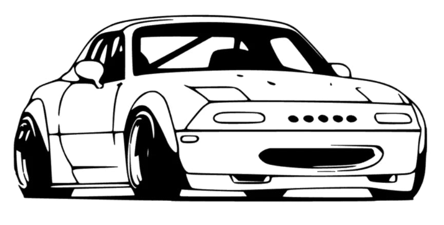 Mazda Miata RX7 Silhouette