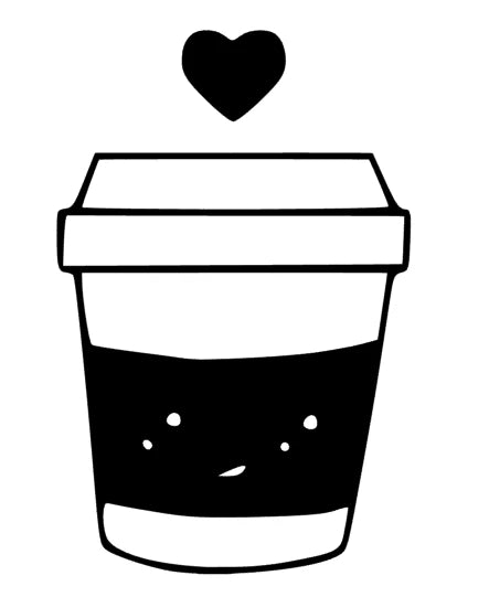 Kaffee Togo Becher Herz