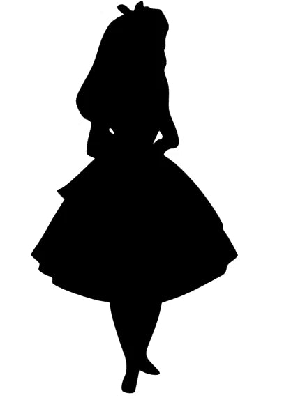 Alice im Wunderland Silhouette
