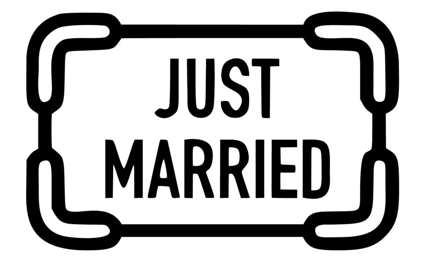 Just Married Schild Design 2