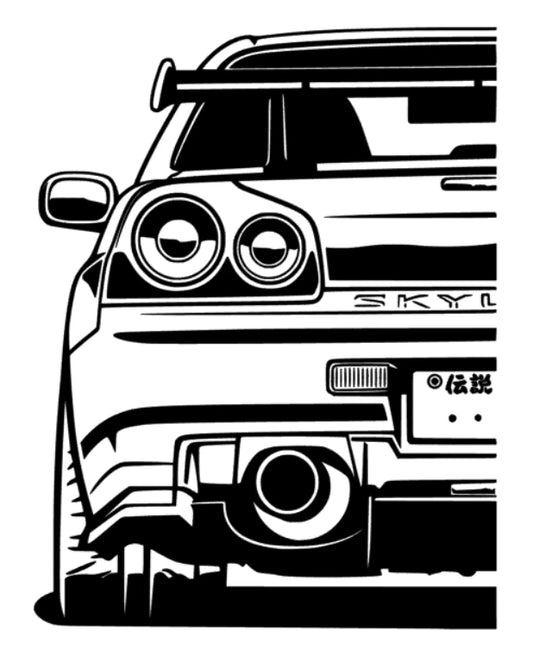 Silhouette Nissan Skyline