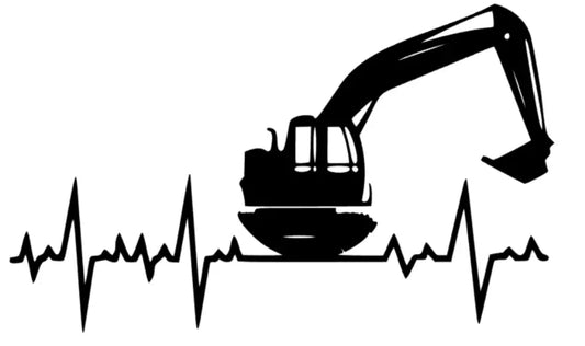 Bagger Herzschlag Design 3