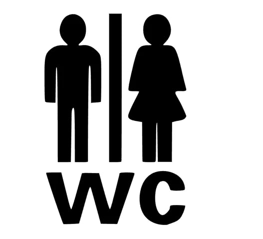 Toilette WC Mann & Frau