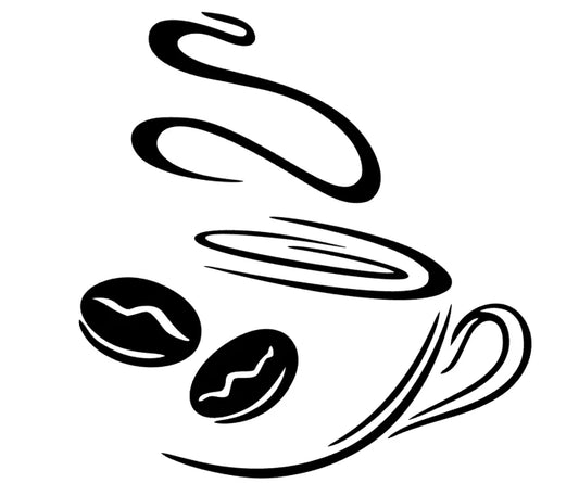 Kaffeetasse mit Bohnen