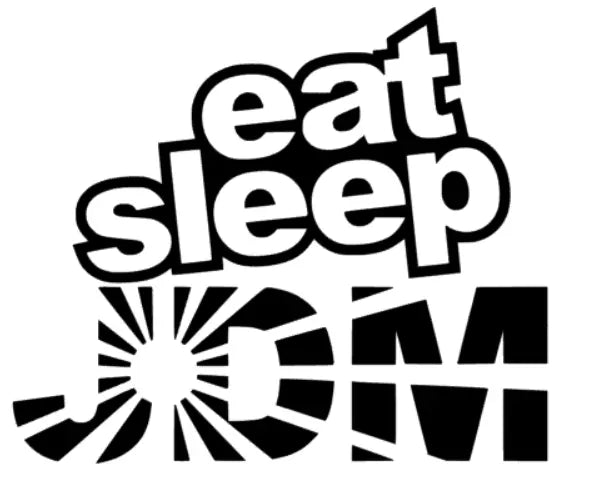 eat sleep JDM Fahne