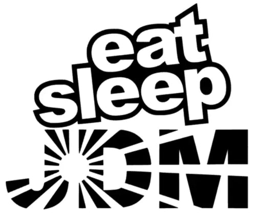 eat sleep JDM Fahne