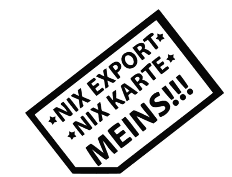 nix Export, Meins!