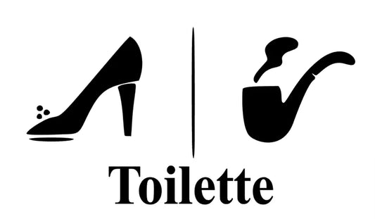 Toilette High Heel & Pfeife