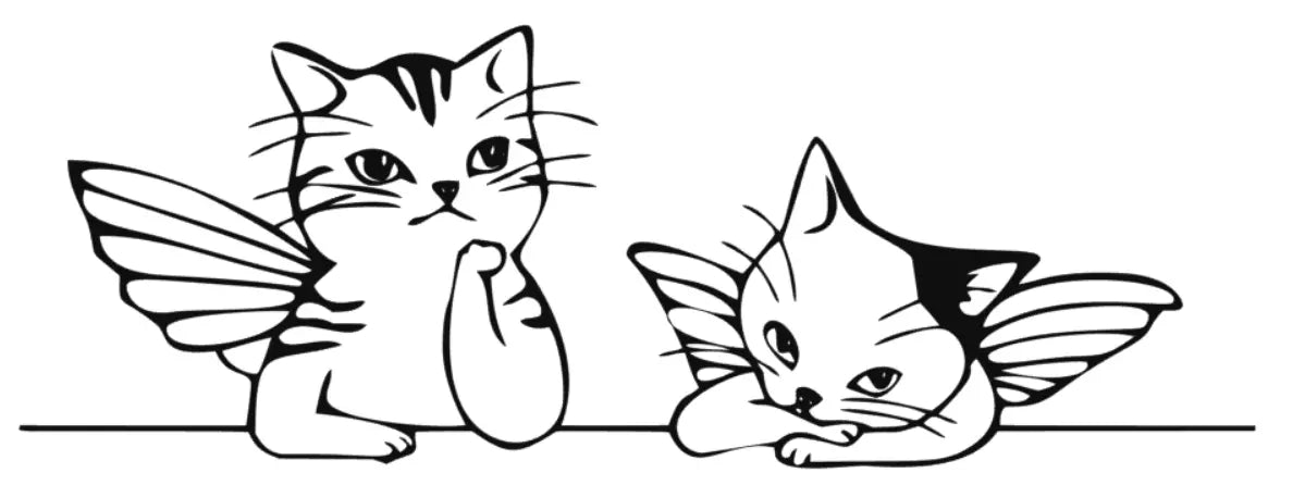 Katzen Engel Weihnachten