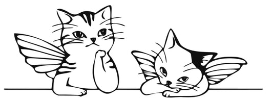 Katzen Engel Weihnachten