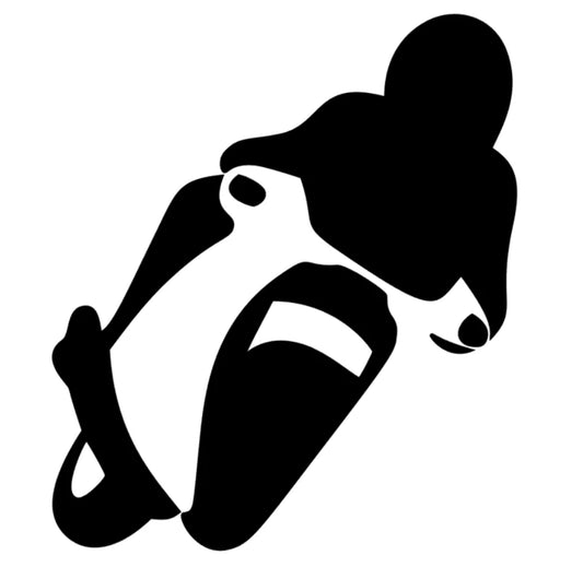 Motorrad Fahrer Silhouette