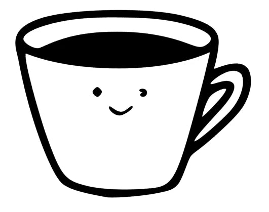 Kaffeetasse lächeln