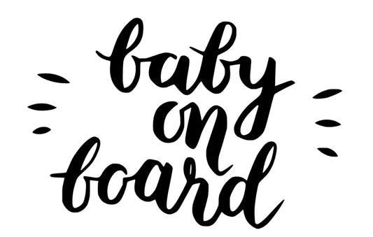Baby on Board Schriftzug