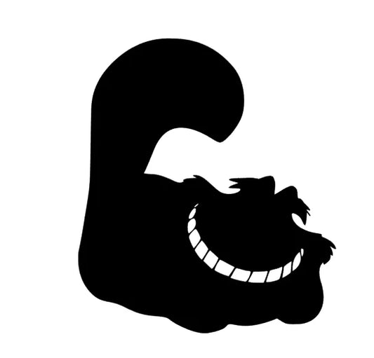 Silhouette Grinsekatze