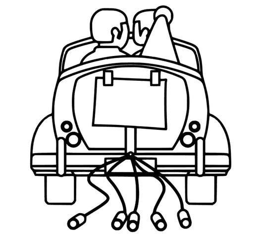 Hochzeit Brautpaar Auto Design 2