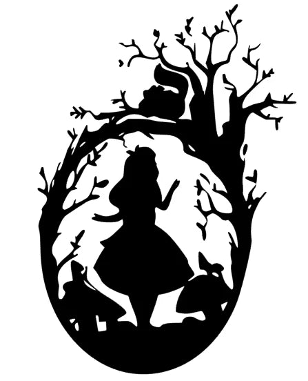 Alice im Wunderland Silhouette