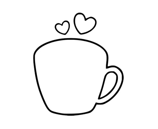 Kaffeetasse Herzen