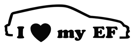 I Love my EF Honda Civic hatchback