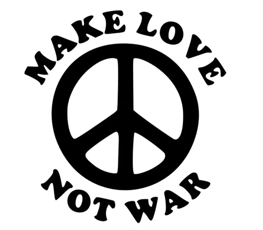 Make Love not War Peace Zeichen