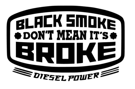 black smoke diesel power