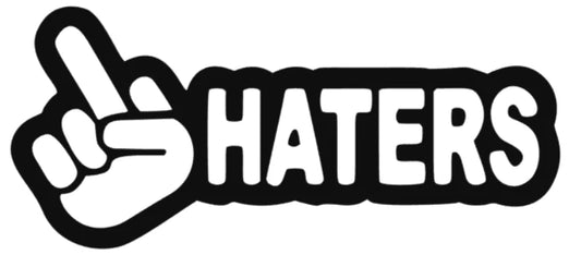 Haters Mittelfinger