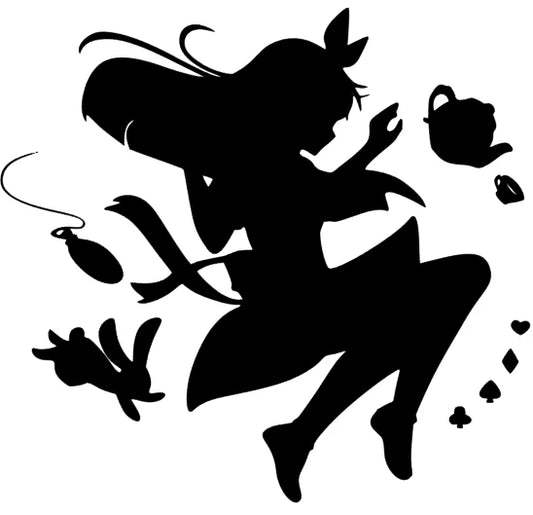Alice im Wunderland Silhouette