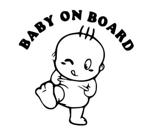 Baby on Board mit Baby