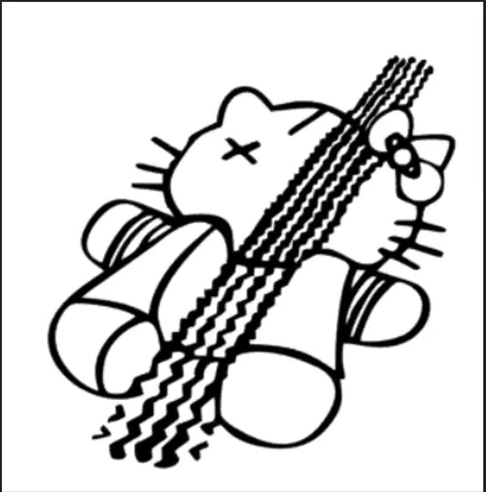 Hello Kitty überfahren