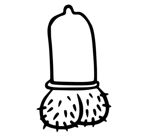 Penis mit Kondom